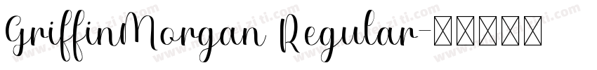 GriffinMorgan Regular字体转换